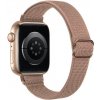 AppleKing nylonový tenký remienok s posuvnou prackou pre Apple Watch 42mm / 41mm / 40mm / 38mm - béžový - možnosť vrátiť tovar ZADARMO do 30tich dní