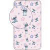 Jerry Fabrics Bavlnená plachta 90 × 200 cm – Lilo and Stitch 