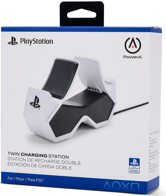 PowerA Twin Charging Station DualSense Wireless Controllers PS5