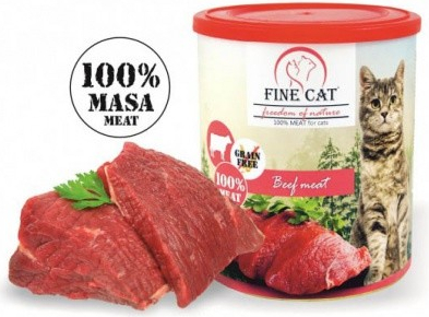 Fine Cat pro kočky hovädzie 100% MASA 800 g