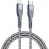 Duzzona Dátový kábel USB-C na Lightning, PD 20 W, 480 Mbps, 1 m – sivý KF2312618