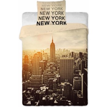 Jerry Fabrics Obliečky New York bavlna 140x200 70x90