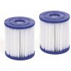 Kartušová filtračná vložka 2 ks - 8 x 9 cm | Bestway 58093