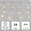 LED vianočný záves – cencúle, 1,7 m, vonkajšia aj vnútorná, teplá biela, programy