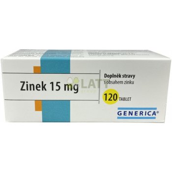 Generica Zinek 15 mg 120 tabliet