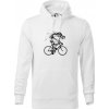 Gravel Bike - kostra - Mikina pánska Cape s kapucňou - M ( Biela )