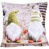 Vianočná 3D návliečka, Dvaja trpaslíci v zelenom, 40 x 40 cm