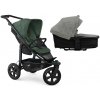 TFK Mono3 2v1 Olive Combi carrycot + Seat unit Nafukovacie kolesá Hlboká vanička Premium Grey