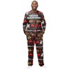 FOCO Pánske pyžamo Chicago Blackhawks Ugly Holiday Pajamas NHL Veľkosť: XXL