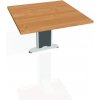 Doplnkový stôl Flex, 80x75,5x80 cm, jelša/kov