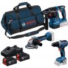 BOSCH Sada 3 kusů 18V nářadí: GSB + GWS + GBH + 3× GBA 5.0 Ah + GAL 12V/18V-80 0615A500AH