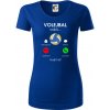 Volejbal volá - Dámske tričko z organickej bavlny Origin (GOTS) - 2XL ( Kráľovská modrá )