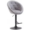 Barová stolička London V2 látka, sivá