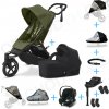 Set 10v1 Cybex Avi Spin Moss Green Gold + vanička Cot S Moon Black + autosedačka Cybex s ISOFIX základňou + adaptéry + pláštenky + ochranná sieť + madlo