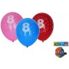 Wiky Balónik nafukovací 30cm - sada 5ks, s číslom 8 WKW009920