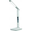 LED stolová lampa DAKOTA 9W stmievateľná +hodiny, teplomer