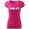DRAGOWA dámske tričko AK 47 ružová