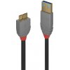 Kábel USB 3.2 Gen 1, A-MICRO-B(3.0) M/M 0.5m, 5Gbps, čierny, Anthra Line, pozl. kon.