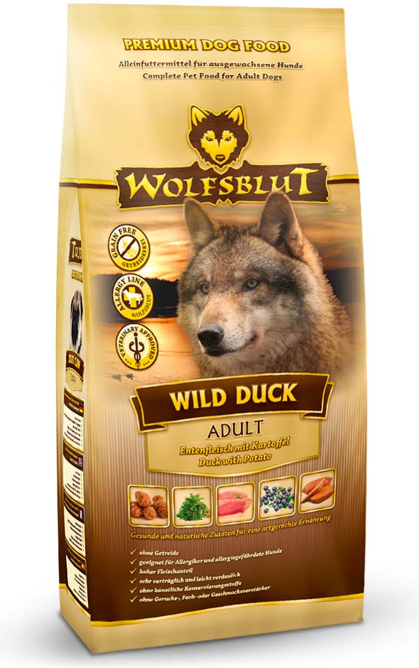 Wolfsblut WILD DUCK Kačacie mäso a zemiaky 12,5 kg
