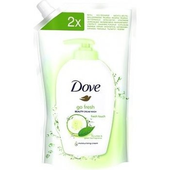 Dove Go Fresh Tekuté mydlo s uhorkou a zeleným čajom náhradná náplň 500 ml