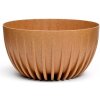 Kinekus Kvetináč plastový 24 cm, výška 14 cm, MIRA ECO WOOD, hnedý