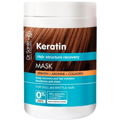 Dr. Santé Keratin hĺbkovo regeneračná a výživná maska pre krehké vlasy bez lesku 1000 ml
