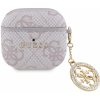 Guess 4G Script PC/PU Charm puzdro pre AirPods 4 Pink