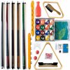 Kompletné príslušenstvo k biliardu ECO POOL SET (výhodný biliardový set, kompletné príslušenstvo na hru, 4 tága a podpera a držiak)