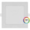T-LED Biely vstavaný LED panel hranatý 174 x 174mm 18W 24V RGB+CCT 102335