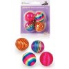 Hračka mačka Loptička Zorby dúhové 4ks