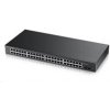 Zyxel GS1900-48, 50-port Gigabit WebSmart switch, 48xRJ45, 2xSFP, IPv6, 802.3az(Green), 19