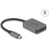 Delock Čítačka kariet s rozhraním USB Type-C™ v hliníkovom kryte na pamäťové karty SD alebo Micro SD