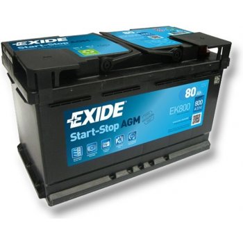 Exide AGM 12V 80Ah 800A EK800