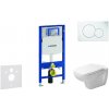 Geberit Duofix - Modul na závesné WC s tlačidlom Sigma01, alpská biela + Duravit D-Code - WC a doska, Rimless, SoftClose 111.300.00.5 NH1