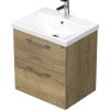 Kúpeľňová skrinka s umývadlom Intedoor SANTE dub svetlý 60 x 65 x 45 cm SA 60 2Z 80