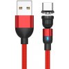 Magnetický rýchlonabíjací a dátový kábel Madvell USB-C 1 až 2 metre červená Délka: 2 metre