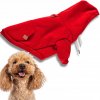 BLÚZA pre psa VEĽMI TEPLÁ, oblečenie MIKINA s kapucňou Woofie red XL