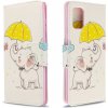 Peňaženkové kožené puzdro 3D Painting Horizontal na Samsung Galaxy A71-Umbrella Elephant