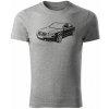 T-ričko Volkswagen Passat B5.5 pánske tričko Farba trička: Tmavosivá, Farba potlače: Čierna, Veľkosť: XS