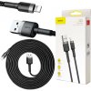 USB-A -> Lightning / iPhone kábel Baseus Cafule CALKLF-RG1 300cm Apple 2A ČIERNA/ŠEDÁ V OBALE