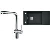 Set RS Franke Fresno FSG 611-88 + Franke FN 6100 Active New (onyx + chróm)