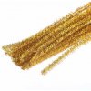 plyšový drôtik 8mm 50cm 10ks zlatý
