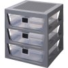 LEGO Storage organizér se třemi zásuvkami 4095 Organizér šedá