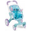 Kočík športový s plyšovou hračkou Stitch PushChair & Plush Smoby s textilným poťahom a otočnými kolesami od 18 mes