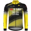 RAPIDGEAR Cyklistický dres s dlhým rukávom letný - VISMA TDF25 REPLICA JERSEY - žltá/čierna