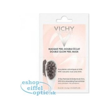 Vichy Mineral Masks rozjasňujúca pleťová peelingová maska With Wolcanic  Rock and AHA 2 x 6 ml od 3,8 € - Heureka.sk