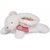 Plyšový zajačik Bunny Happy Boho Doudou et Compagnie biely 25 cm v darčekovom balení od 0 mes