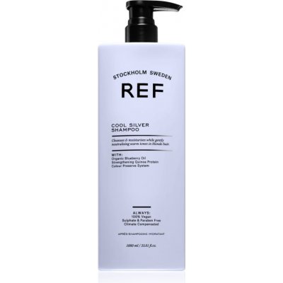 REF Cool Silver Shampoo strieborný šampón neutralizujúci žlté tóny 1000 ml
