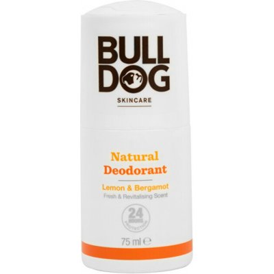 Bulldog Natural Dezodorant Lemon & Bergamot Fresh & Revitalising Scent - Prírodný guličkový dezodorant 75 ml