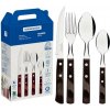Set BBQ príborov Tramontina Polywood - 24ks - hnedý